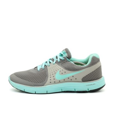 Nike Damen LunarGlide+ 3 Sneaker Türkis Grau Mesh ämpfung Laufschuh EU 43