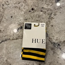 HUE Tights- Bumble Bee size M/L Sunglow Black & Yellow GT Steelers Iowa