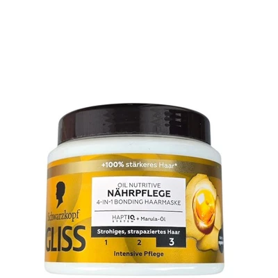 Schwarzkopf/Gliss "Oil Nutritive" 4in1 Bonding Haarmaske 400ml/Haarpflege  - Bild 1 von 2