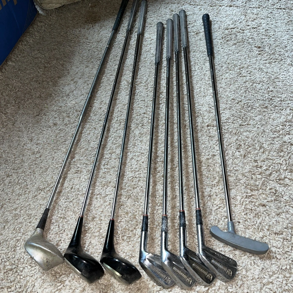 De colección Northwestern Championship Custom RH I palos, putter Lamkin y bolsa de tela Foto 2 de 4