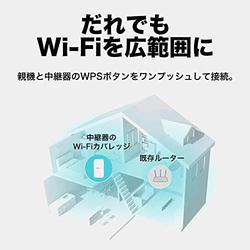 [Amazon.co.jp Exclusive] TP-Link WiFi Repeater Wi-Fi 5 11ac AC1200 866+300Mbps - Image 2 of 4