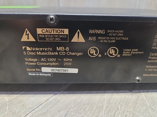 Nakamichi MB-8 CD Changer Excellent Working Condition - Picture 8 of 11