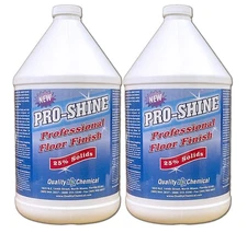 Pro Shine High Solids Commercial Wet-Look Floor Finish Wax-High Shine-2 Gallon