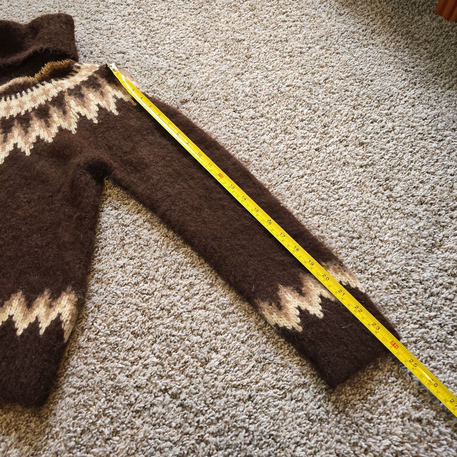 Polo Ralph Lauren Nordic Turtleneck Sweater Alpaca Wool Jillian Brown Size Small image 6