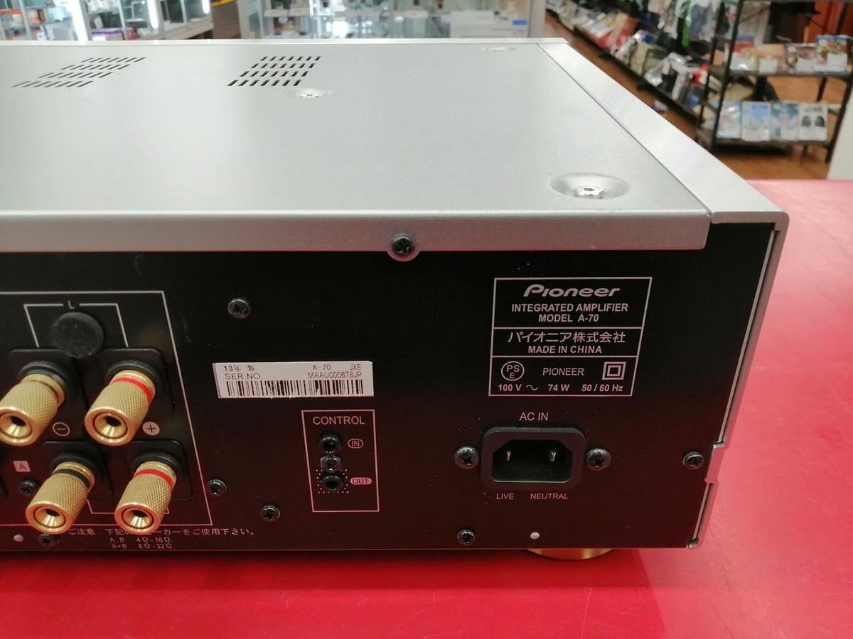 アンプ PioneerA-70 Pioneer A-70 Stereo Integrated and 65W/8ﾎｩ 90W/4ﾎｩ, Analog Inputs