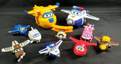 SUPER WINGS Transforming Plane 5'' & 2.5'' Action Figure Airplane Mixed Lot **