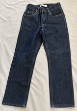 Levi  s 511 Slim Boys Jeans Size 7 Reg Adjustable Waist Dark Wash Denim Kids
