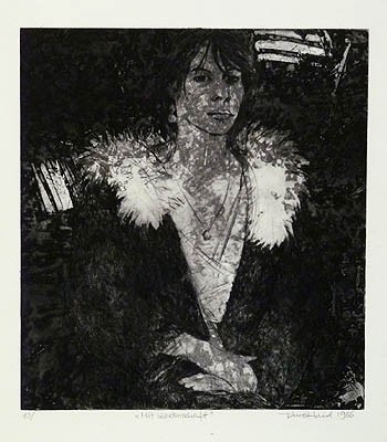 Hind, Tine: Mit Leidenschaft. 1986. Original-Radierung, signiert.