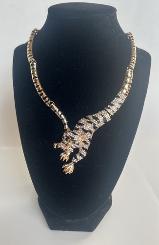 Collana collare dichiarazione leopardata Eye Candy Los Angeles