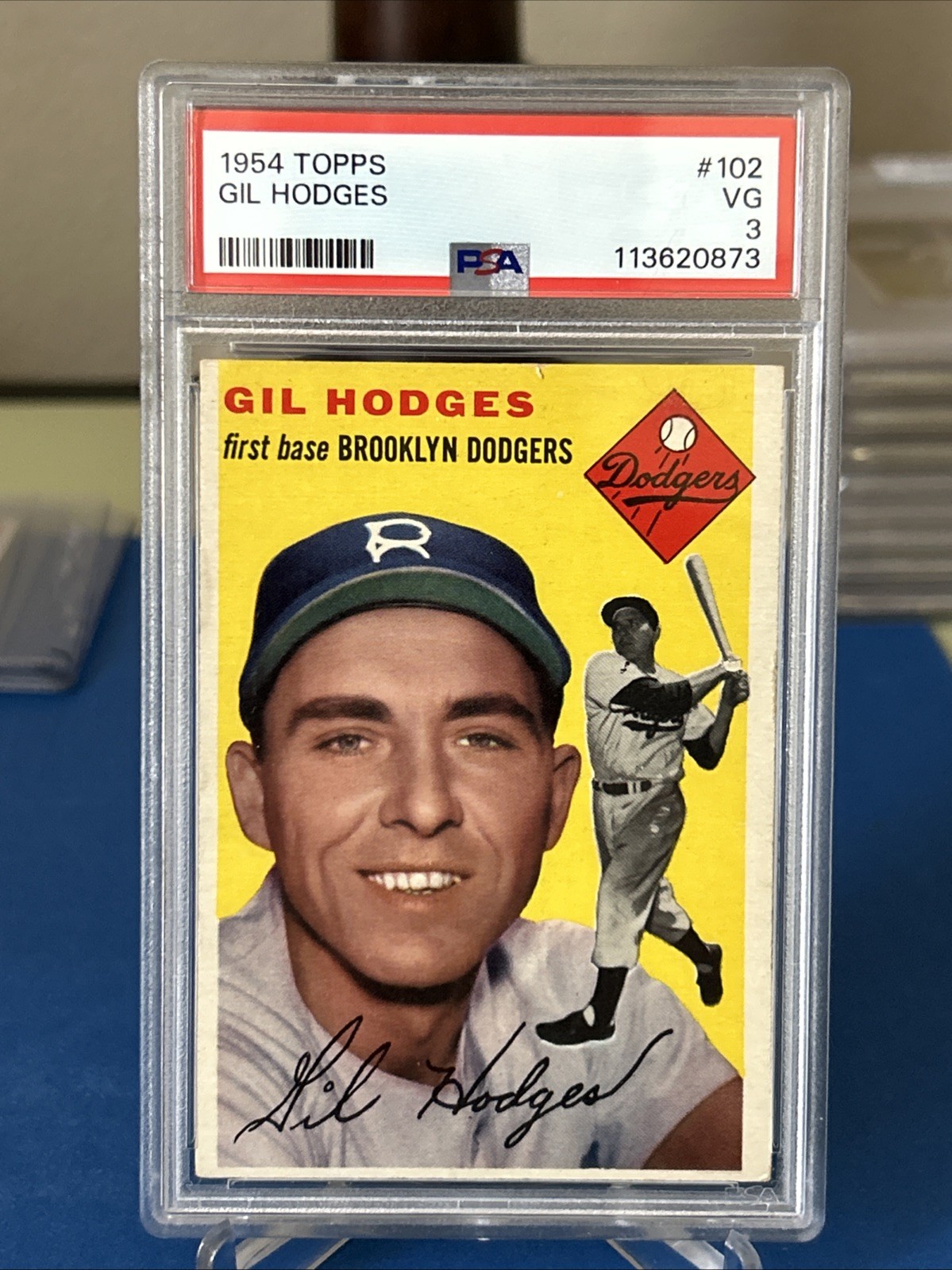 1954 Topps - Gil Hodges #102 PSA 3 VG