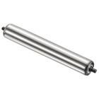 Stainless Steel Gravity Conveyor Roller Transmission Galvanized End 2"x16"