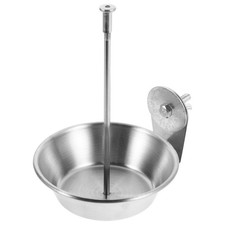 Fruit Fork with Bowl Bird Cage Accessories Feeder Food Treats Skewers Holder