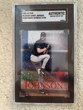 2000 Skybox Premium Randy Johnson #155 SRE Star Ruby Extreme /50