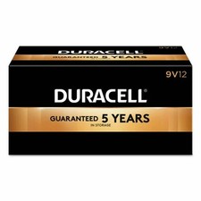 Duracell CopperTop 9 Volt Alkaline Batteries 9V 12 Pack of 12 Batteries 03/30