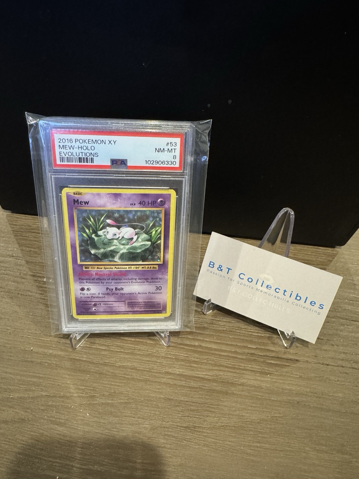 2016 Pokémon XY Evolutions #53 Mew Holo PSA 8 NM-MT 🔥🔥