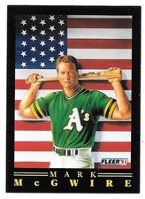 MARK MCGWIRE 1991 FLEER PRO-VIEW INSERT 4 OAKLAND ATHLETICS MVP