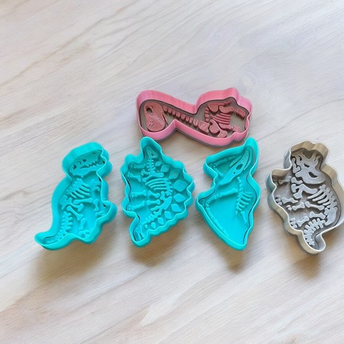 Dinosaur Fossil Cookie Cutters Biscuit Fondant Cutter - Picture 1 of 1