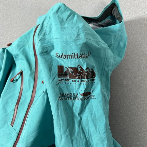 Patagonia Triolet Jacke Mantel türkis Damen Gr. Large Reißverschlusstaschen Goretex - Bild 14 von 19