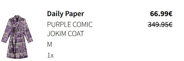 Daily Paper MANTEL Größe M (eher 40/42) Nagelneu - Bild 3 von 4