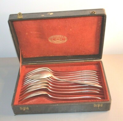 Christofle Paris Haushaltsbox 6 Gabeln 5 Löffel Metall versilbert