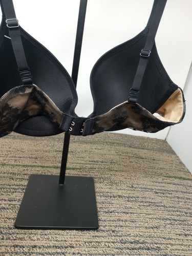 Maidenform DM9352 Size 34A Comfort Devotion Push Up Demi Bra Black Lace Wire NWT - Picture 8 of 8