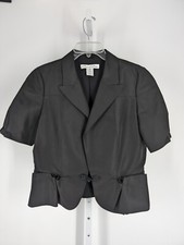 Oscar De La Renta Resort 2008 Runway Sculpted Silk Jacket Blazer Couture 38"