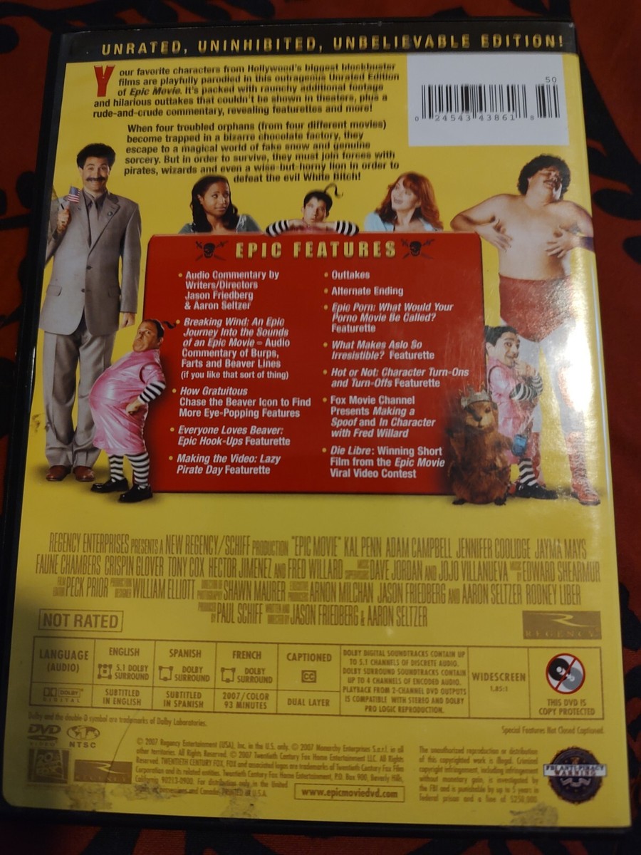 Epic Movie (Unrated Edition) 24543438618| eBay