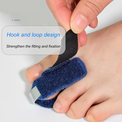 Attelle D'orteil Correctrice Hallux Valgus - Bandage Rembourré Anti-dérapant - Réutilisable - Taille 5.5+3 Cm - Neuf