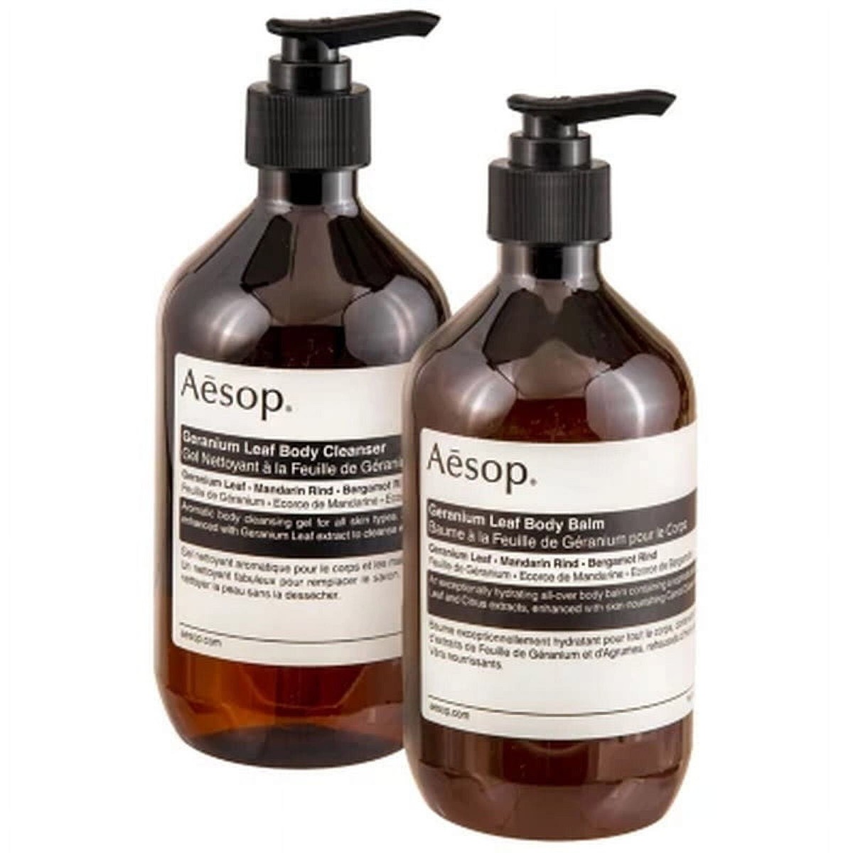 A E S O P | 500ml Geranium Leaf Body Cleanser & Body Balm