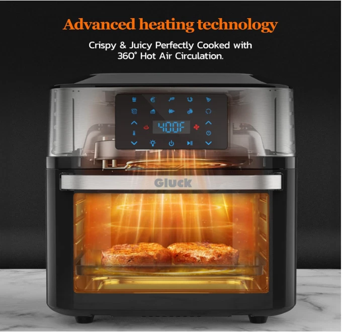 Horno freidora de aire grande de 20 cuartos de galón, combinación 10 en 1.nuevo. Foto 3 de 4