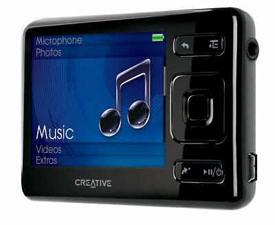 Creative ZEN MX Black (8 GB) Digital Media Player for sale online