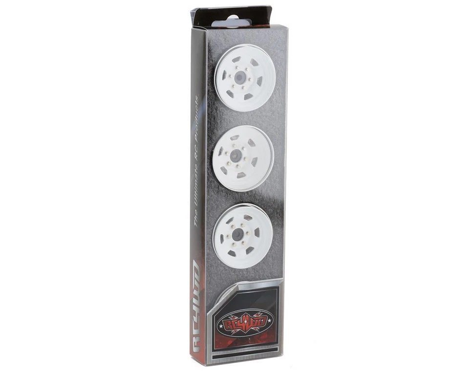 RC4WD Stamped Steel 1.7" Beadlock SR5 Wheels (White/Black) [RC4ZW0066] - Image 4 of 4