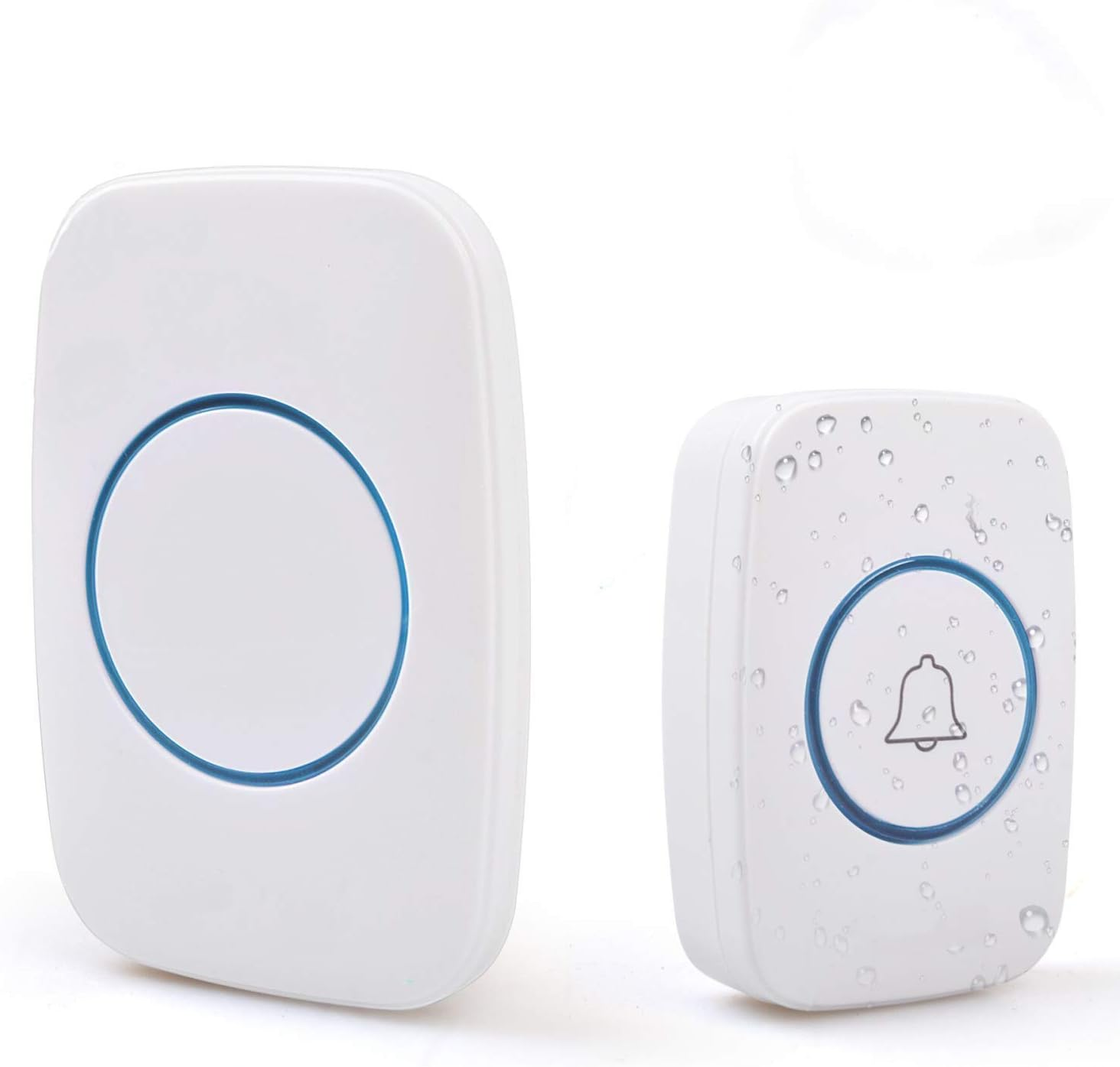 Waterproof Wireless Doorbell Kit with 1 Chime & 1 Receiver-image
