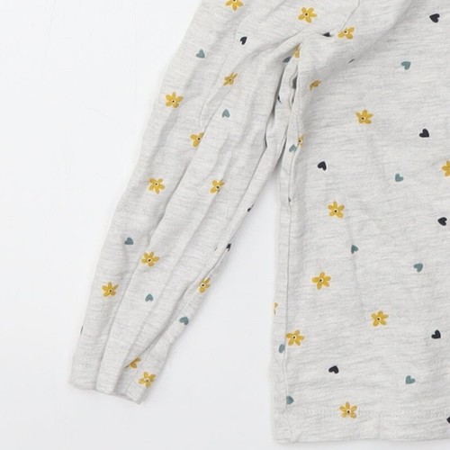George Girls Grey Floral Viscose blend T-Shirt Size 2-3 Years - Picture 12 of 12