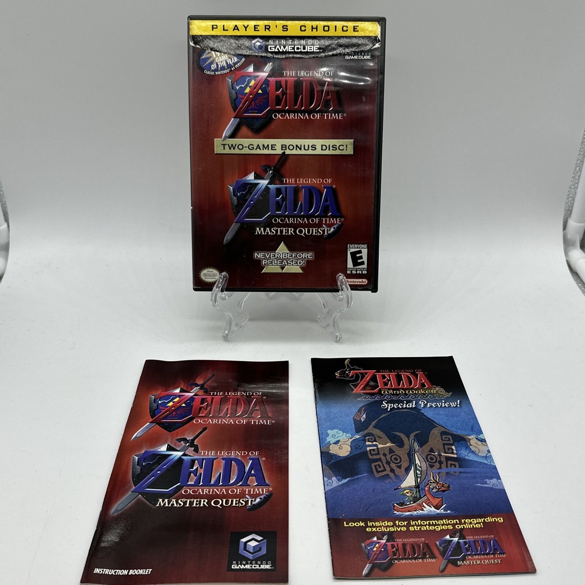 Zelda Ocarina of Time Master Quest Manual Only NO GAME Nintendo GameCube  Legend