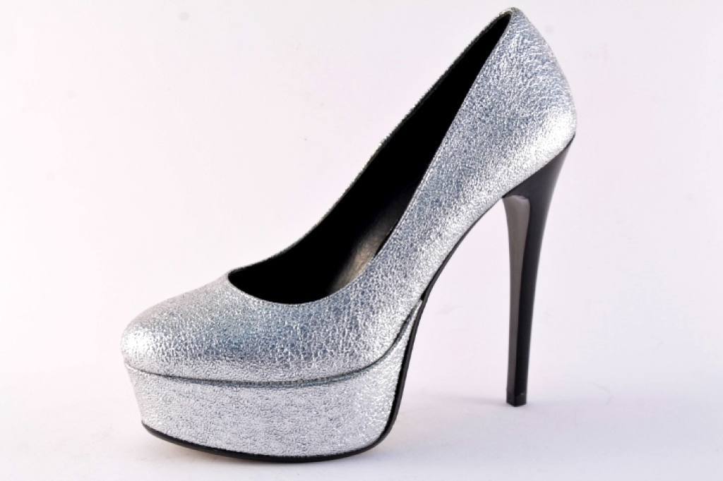 NOVE SCARPE A Stiletto Flagship Donna Rosa Pallido Glitter In Rilievo - Foto 7