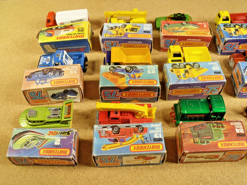 12 LESNEY MATCHBOX SUPERFAST VEHICLES ROUGH ORIGINAL BOXES - Picture 4 of 21