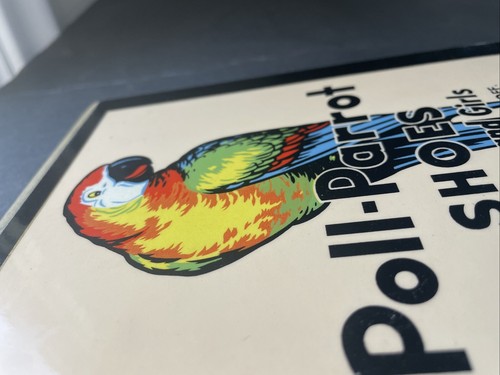 Poll-Parrot shoes Wood Sign Gas Rare - Picture 3 of 6