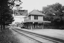 Early 1900s photo reprint: Beach Bluff Train Station, Swampscott/Marblehead MA