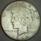 1928 Silver Peace Dollar Coin $1 US Type Coin About unciculated