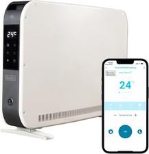 Black + Decker Smart Convection Heater 2.2Kw Portable BXCV41014GB LED Display RC