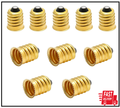 #ad #ad 10 Pack E14 to E12 Adapter Converter European to Candelabra Reducer Pure Coppe $10.15