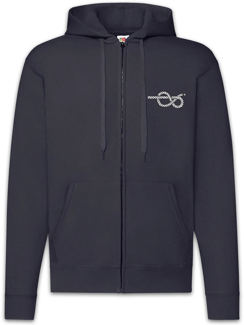Sailor's Knot II Zipper Hoodie Bowline Seemannsknoten Slash Oldschool Tattoo