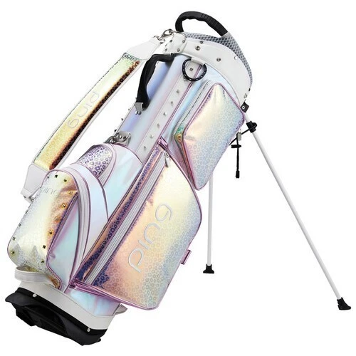 Bolsa de pie de golf para mujer Ping 2022 Stand W 8,5 pulgadas 5 vías 7 lb PU PE/rosa Foto 2 de 3