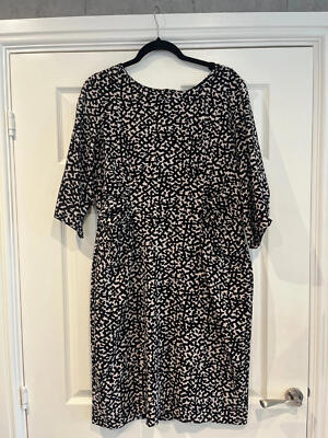 Jasper Conran black and cream dress. Size 16