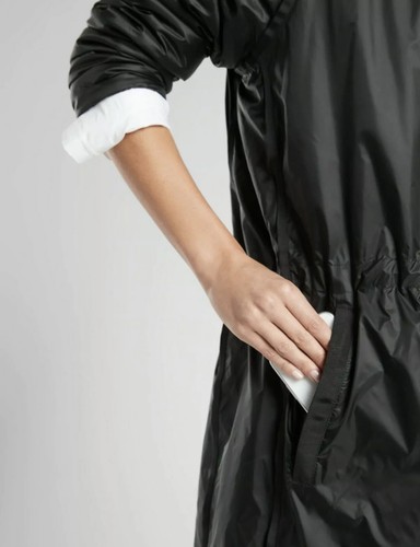 NWOT ATHLETA Summit Insulated Primaloft Light Shell Parka Jacket XS $148 Black - Picture 3 of 12