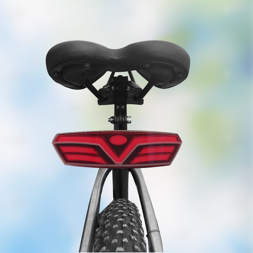 Fanale posteriore bici elettrica impermeabile lampada led 2 pin per e-bike 48V - Foto 10 di 14