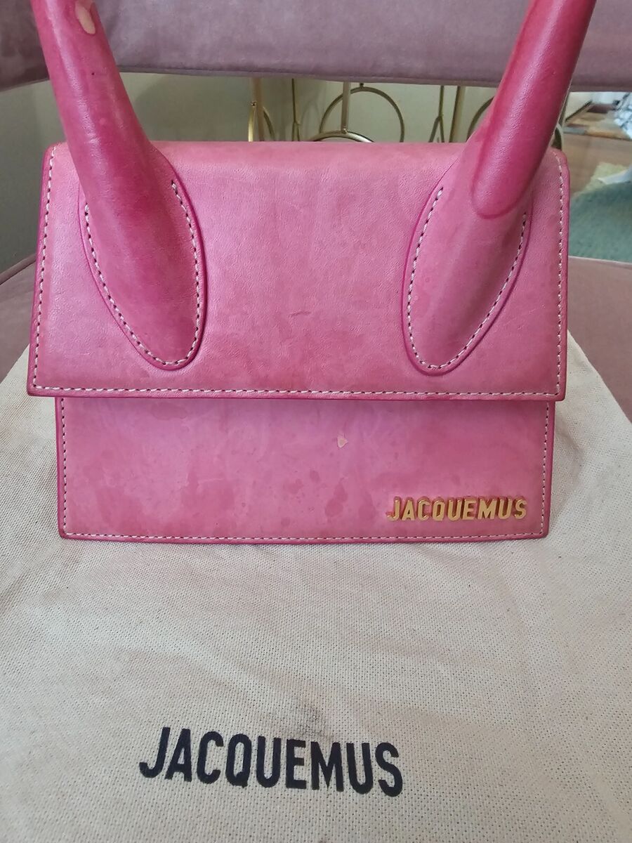 Jacquemus Le Chiquito Moyen Bag Leather Pink | eBay Jacquemus Le Chiquito Moyen Bag Leather Pink | eBay