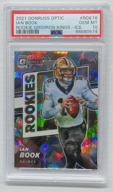 Ian Book Panini Donruss Optic Rookie Gridiron Kings #RGK16 Ice