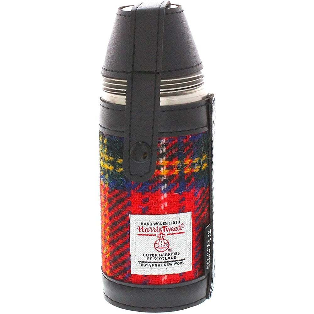 Royal Stewart Tartan Harris Tweed Hunting Flask HF3500-COL24